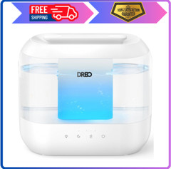 Dreo 4L Cool Mist Humidifier,32H Runtime,Quiet Ultrasonic,for Bedroom &Large Roo
