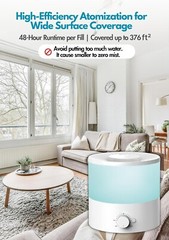 Humidificadores De Niebla Fria Para Dormitorio Y Habitacion Grande (Tanque De…