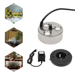 3 Head Ultrasonic Mist Maker Fogger Fog Water Pond Air Humidifier W/ Transformer