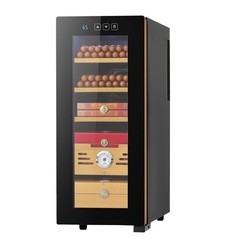 Electric Humidor 33L 250 Count Cabinet with Cooling Control Spanish Cedar