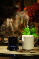 SPT SA-055B Ultrasonic Aroma Diffuser/Humidifier with Ceramic Housing – Black