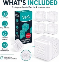 Essential Humidifier Cartridge Refills 5-Pack – Fits Multiple Models Easily