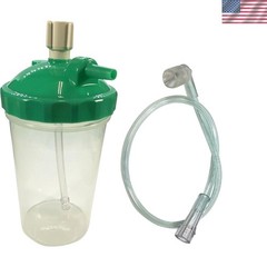 6 LPM Humidifier Bottle with 15″ Adapter Tubing – Pressure Relief Valve Included