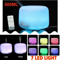 500ML Essential Oil Diffuser LED Humidifier Ultrasonic Aromatherapy Air Purifier