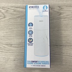 HoMedics Total Comfort Personal Ultrasonic Humidifier Rechargeable UHE-CMP15-WT