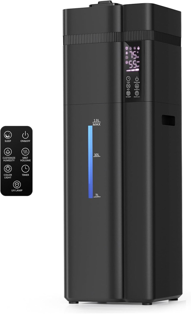 Large Room Humidifier 13L, 800ft², 100H Runtime, Quiet Aroma Diffuser