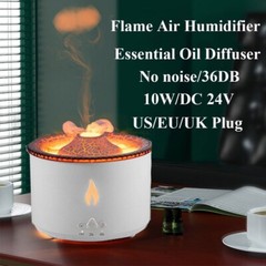 300ml Essential Oil Diffuser Jellyfish Flame Air Humidifier Cool Mist Sprayer