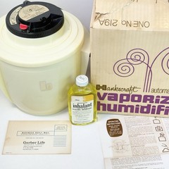 Vintage 1968 Hankscraft Vaporizer Humidifier 219A Original Box Manual Inhalant