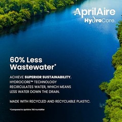 AprilAire 720A Whole-House Fan-Powered Evaporative Automatic Humidifier
