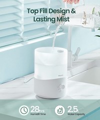 Humidifiers for Bedroom Large Room, 2.5L Cool Mist Humidifier with Essential Oil