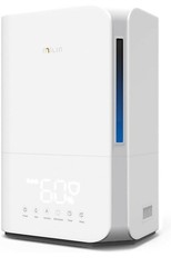 Milin Cool Mist Humidifier for Bedroom, Germ-Free LED Air Mist for Large Room wi