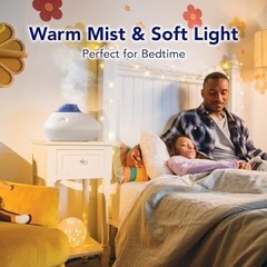 Vicks Warm Steam Vaporizer, Small to Medium Rooms, 1.5 Gallon Tank – Warm…