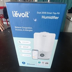 Levoit Dual 200S Smart Wi‑Fi/Bluetooth Top-Fill Ultrasonic Humidifier 3L White