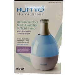 Tribest Humio HU-1020-B Ultrasonic Cool Mist Humidifier and Night Lamp