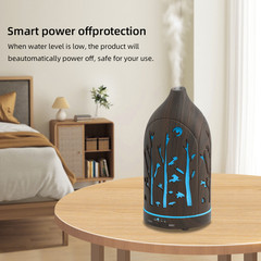 200ml Ultra Quiet Essential Oil Diffuser for Home 7 LED Light BPA-Free Bedroom