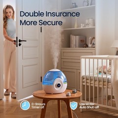 30-Hour Runtime Cool Mist Humidifier – Ideal for Bedrooms, Nurseries, & Plants