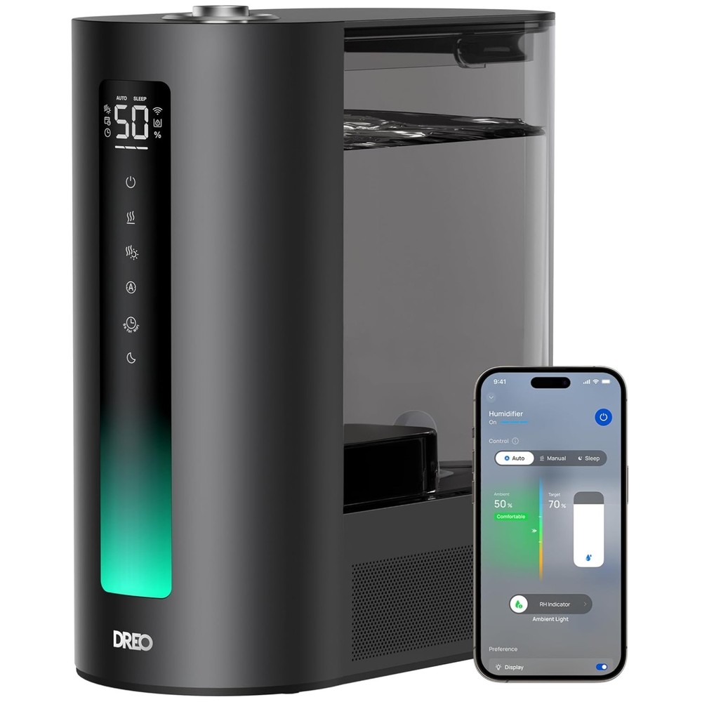 Smart Humidifier for Large Rooms – 6L, 60Hr Runtime