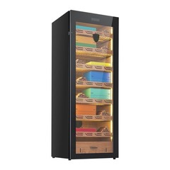 Electric Humidor Cabinet 288L 1700 Counts Compressor Cooling Humidity Control