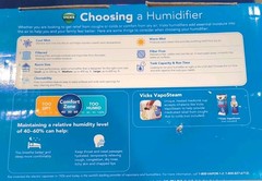 Vicks Warm Mist Humidifier Filter Free New Open Box 1 Gallon/12 Hrs Med/LG Room