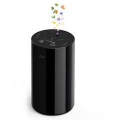 Waterless Essential Oil Diffuser, Portable Aromatherapy Diffuser with Black