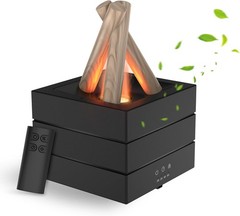 280ML Ultrasonic Humidifier with Essential Oil Diffuser,Remote Control, 7 Colors
