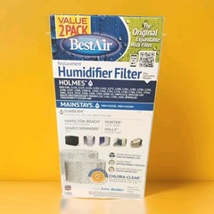 Replacement Humidifier Filters 2-pack with Chlora-Clear (H62) BestAir