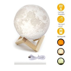 3D Moon Lamp USB 880mL Air Humidifier Aroma Mist Diffuser Purifier Night Light