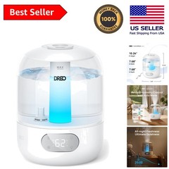 Cool Mist Humidifier 3L with Digital Display – Ideal for Large Rooms & Nurseries