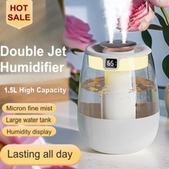 1500mL Ultrasonic USB Aroma Humidifier Air Purifier Essential Oil Mist Diffuser