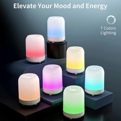 Essential Oil Aroma Diffuse Aromatherapy LED Ultrasonic Humidifier Air Purifier