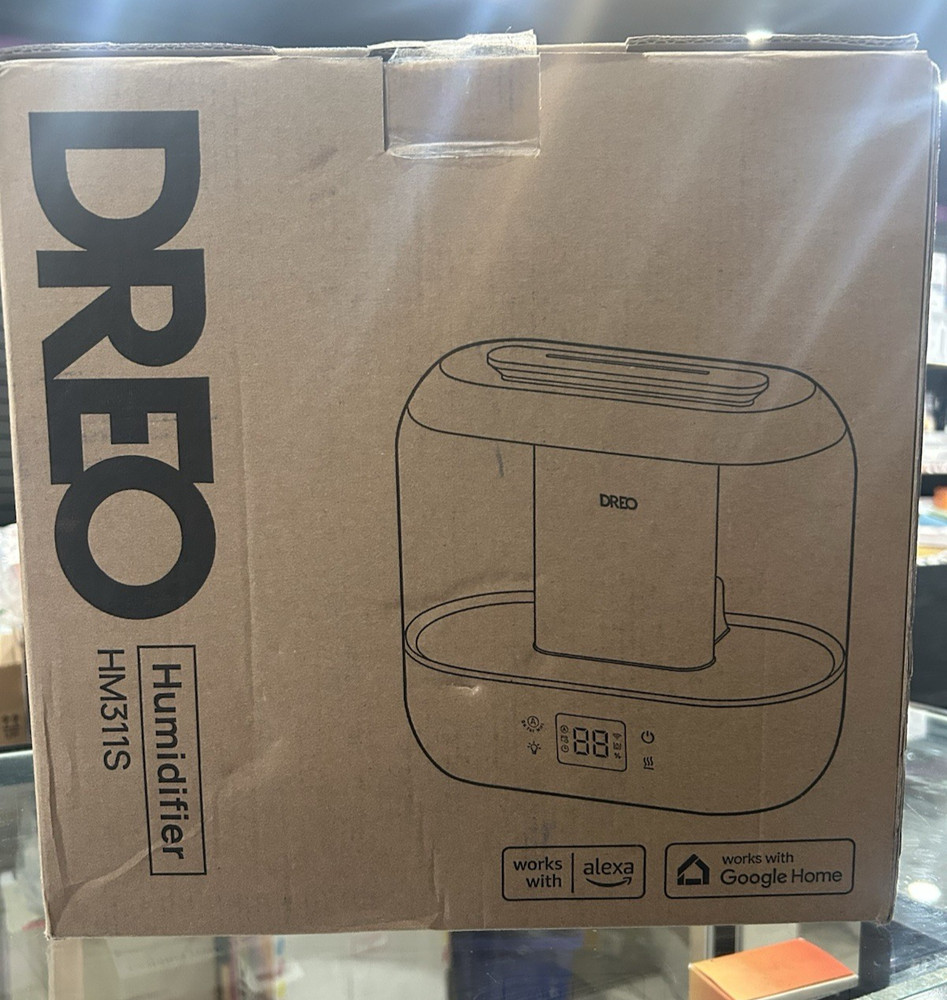 DREO Smart Humidifiers for Bedroom, 4L Cool Mist Humidifier | Top Fill, QuieT
