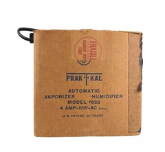 Prak-T-Kal Automatic Vaporizer Humidifier 652 Clear Glass Jar Shield w/ Box