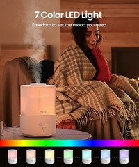 Pharata Humidifiers for Bedroom Large Room, 2.5L Cool Mist Humidifier with Es…