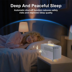 White Noise Night Light Humidifier, 3-In-1 White Noise Sound Machine Humidifier