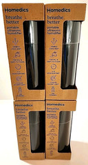 LOT 4 HoMedics Portable Ultrasonic Humidifier Black Travel Size Breathe Better