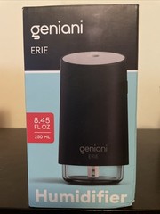 GENIANI Top Fill Cool Mist Humidifier 8.45 FL Oz. Erie Mini. 250ml. New