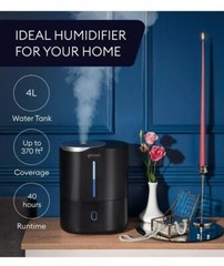 GENIANI Smart Humidifier for Bedroom Large Room, Top Fill Cool Mist Humidifiers