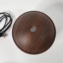Mini Wood Grain USB Cool Mist Humidifier LED Sphere w/ Power Cord