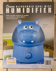 Crane Hippo Filter Free Humidifier 1 Gallon Ultrasonic Cool Mist Humidifiers