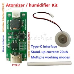 Mini Humidifier Controller Household Atomizer DC3.7-5.5V Type-C USB DIY Smart