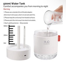 Portable Mini Humidifier – 500ml Whisper-Quiet USB Humidifier for Home/Travel