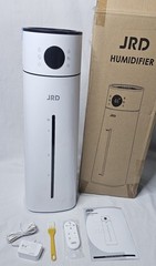 JRD Tower Ultrasonic Humidifier White, Remote, Adjustable Humidity, Timer, 8L