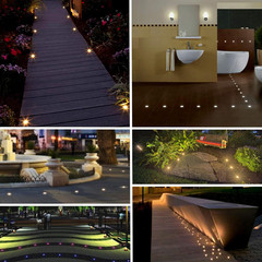 LED Mini In-Ground Well Light-Finger Size,1W 12V DC,120° Wide Beam Angle,Ip67 Wa