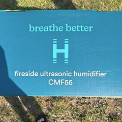 Homedics Fireside Ultrasonic Humidifier Black Excellent/New CMF56 Flame