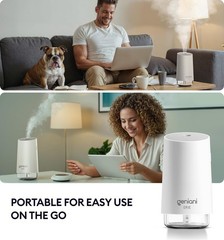 Portable 250ML Ultrasonic Humidifier for Home, Baby & Small Rooms – 8H Run Time