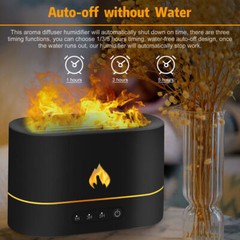 250ml Air Humidifier Essential Oil Aroma Diffuser 3D Flame Mist Home Decor USB