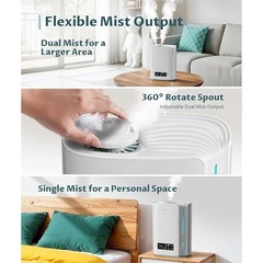 Ultrasonic Humidifier Cool Mist Aromatherapy Auto Shut Off Quiet 500 sq ft New