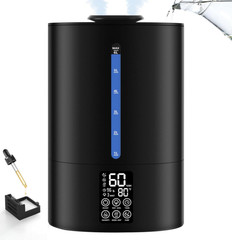 Humidificador 6L Frío y Calor Silencioso con Difusor para Hogar y Bebé