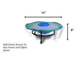Aromatherapy Tabletop Mist Fountain Aroma Diffuser w/Inline Control, 8 Inch