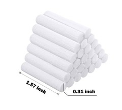 ZIOJOVK 110Pack Wick Essential Oil Inhaler Replacement Kit, 4 cm (1 5/8 10*3